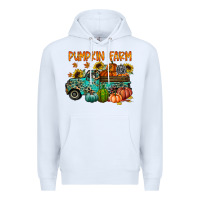 White pumpkin farm Premium Hoodie - RacoonDesign