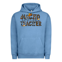 Pigment Pebble Blue nacho averange teacher Urban Hoodie - CowhideDigitalArt