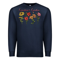 Navy grandma's garden Premium Sweatshirt - MaliasSmallBusiness