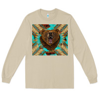 Mushroom bear native american  tumbler Long Sleeve Tee - BarkalooDesign