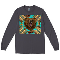 Smoke bear native american  tumbler Long Sleeve Tee - BarkalooDesign