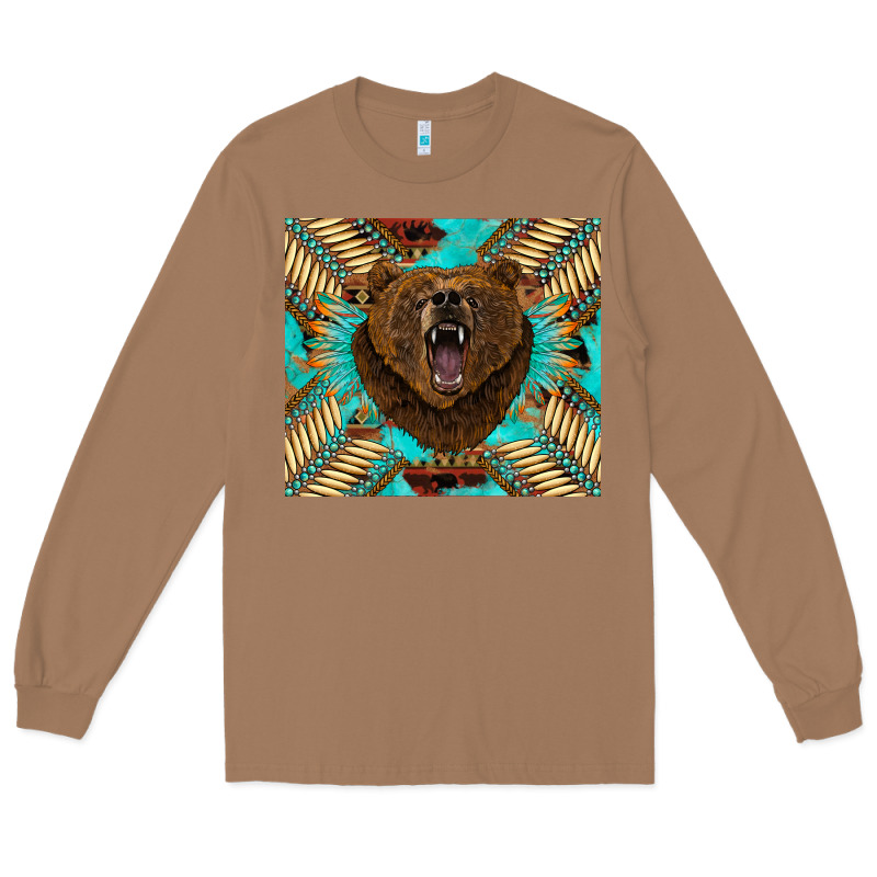 Bear Native American  Tumbler Long Sleeve Tee by BarkalooDesign | Teevron