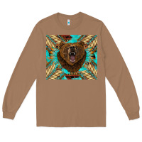 Toasted Coconut bear native american  tumbler Long Sleeve Tee - BarkalooDesign