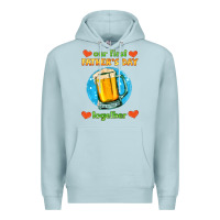 Blue Mist our first father's day together and beer Premium Hoodie - HRA Design Shop