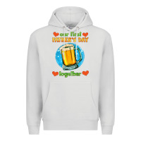 Dove Grey our first father's day together and beer Premium Hoodie - HRA Design Shop
