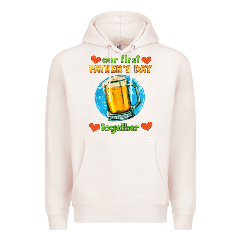 Our First Father's Day Together And Beer Premium Hoodie by HRA Design Shop | Teevron