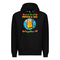 Black our first father's day together and beer Premium Hoodie - HRA Design Shop