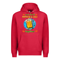 Cardinal our first father's day together and beer Premium Hoodie - HRA Design Shop