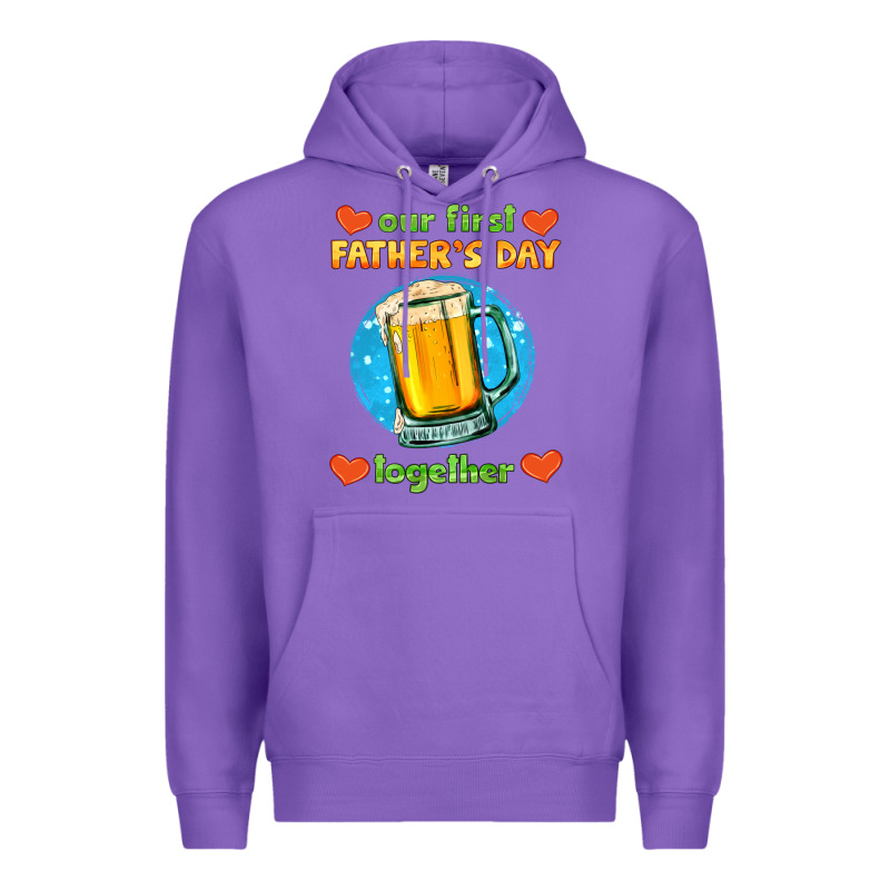 Our First Father's Day Together And Beer Premium Hoodie by HRA Design Shop | Teevron