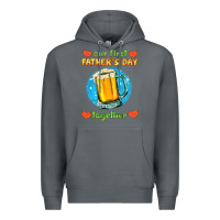 Rock our first father's day together and beer Premium Hoodie - HRA Design Shop