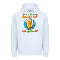 White our first father's day together and beer Premium Hoodie - HRA Design Shop