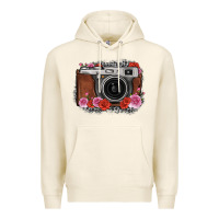 Tofu rose grey leopard vintage camera Premium Hoodie - FaDigitalArtStudio