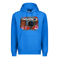 True Royal rose grey leopard vintage camera Premium Hoodie - FaDigitalArtStudio