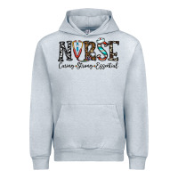 Heather Grey nurse caring strong essential Urban Hoodie - CowhideDigitalArt