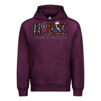 Mauve Wine nurse caring strong essential Urban Hoodie - CowhideDigitalArt