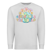 Dove Grey girls run the world Premium Sweatshirt - MaliasSmallBusiness