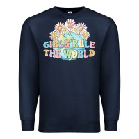 Navy girls run the world Premium Sweatshirt - MaliasSmallBusiness