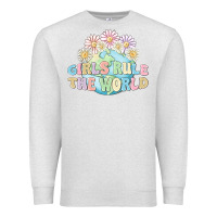 Oatmeal Heather girls run the world Premium Sweatshirt - MaliasSmallBusiness