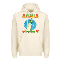 Tofu our first father's day together and baby bottle Premium Hoodie - HRA Design Shop