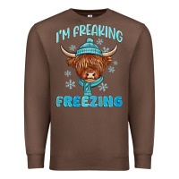 Chestnut i'm freaking freezing Premium Sweatshirt - MaliasSmallBusiness