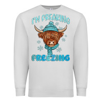 Dove Grey i'm freaking freezing Premium Sweatshirt - MaliasSmallBusiness