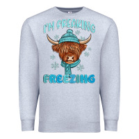 Heather Grey i'm freaking freezing Premium Sweatshirt - MaliasSmallBusiness