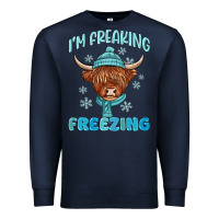 Navy i'm freaking freezing Premium Sweatshirt - MaliasSmallBusiness