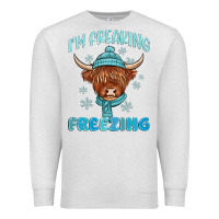 Oatmeal Heather i'm freaking freezing Premium Sweatshirt - MaliasSmallBusiness