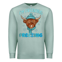 Seafoam i'm freaking freezing Premium Sweatshirt - MaliasSmallBusiness