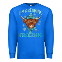 True Royal i'm freaking freezing Premium Sweatshirt - MaliasSmallBusiness