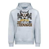 Heather Grey proud mom official of an teenager Urban Hoodie - CowhideDigitalArt