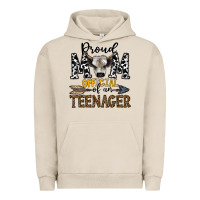 Pigment French Oak proud mom official of an teenager Urban Hoodie - CowhideDigitalArt