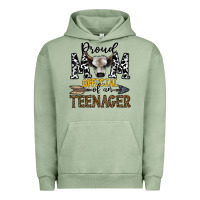 Pigment Oil Green proud mom official of an teenager Urban Hoodie - CowhideDigitalArt