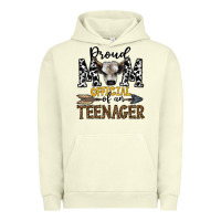 Pigment Pistachio proud mom official of an teenager Urban Hoodie - CowhideDigitalArt