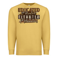 Antique Gold educated motivated elevated melanated Premium Sweatshirt - MaliasSmallBusiness