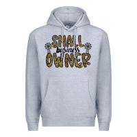 Heather Grey small business owner Premium Hoodie - CowhideDigitalArt