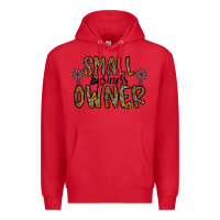 Red small business owner Premium Hoodie - CowhideDigitalArt
