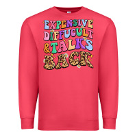 Cardinal expensive diffucult and talks back Premium Sweatshirt - MaliasSmallBusiness