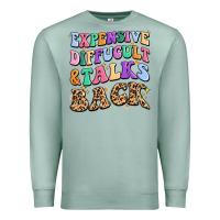 Seafoam expensive diffucult and talks back Premium Sweatshirt - MaliasSmallBusiness