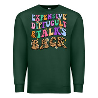 Sports Green expensive diffucult and talks back Premium Sweatshirt - MaliasSmallBusiness