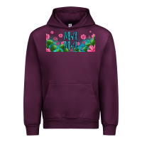 Mauve Wine cactus and flowers mama libbey glass Urban Hoodie - HRA Design Shop
