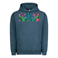 Pigment Midnight Navy cactus and flowers mama libbey glass Urban Hoodie - HRA Design Shop