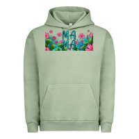 Pigment Oil Green cactus and flowers mama libbey glass Urban Hoodie - HRA Design Shop