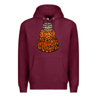Burgundy pumpkin halloween Premium Hoodie - RacoonDesign