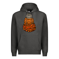 Charcoal Heather pumpkin halloween Premium Hoodie - RacoonDesign