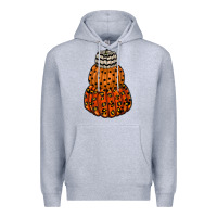 Heather Grey pumpkin halloween Premium Hoodie - RacoonDesign