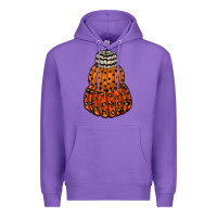 Purple pumpkin halloween Premium Hoodie - RacoonDesign