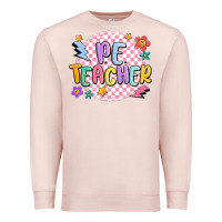 Pale Pink pe teacher Premium Sweatshirt - MaliasSmallBusiness