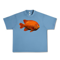 Pebble Blue California Garibaldi Fish Urban Heavy Tee - RanaPortraitStore