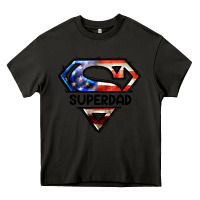 Asphalt American Super Dad Heavy Core Tee - LillyAllenDesigns
